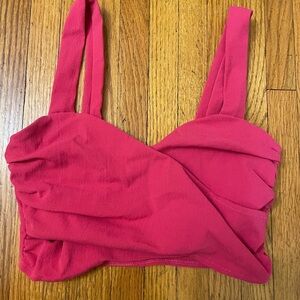 Zara Hot Pink Cropped Tank